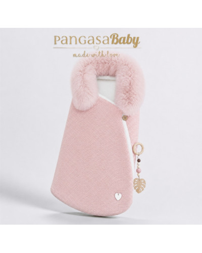 Saco Rosa Empolvado Forro Polar Pangasa