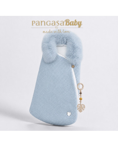 Saco Azul Bebé Forro Polar Pangasa
