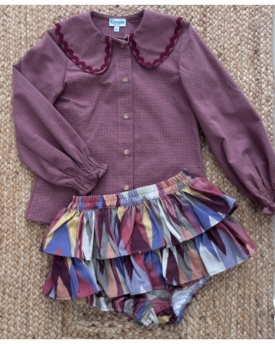 Conjunto Falda Volantes Ikat Cocote