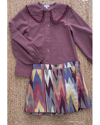 Conjunto Falda Pantalón Ikat Cocote