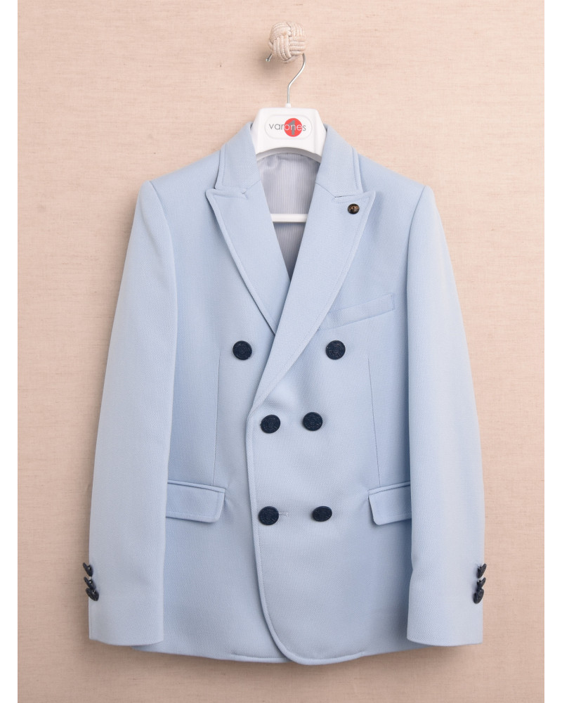 Americana Cruzada Celeste Varones