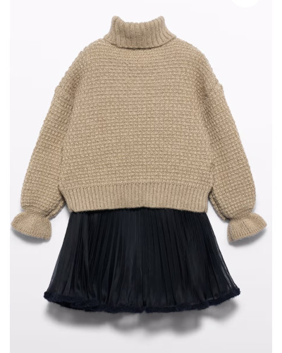 Conjunto Falda Organza Plisada Abel y Lula