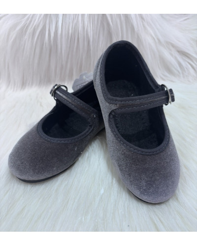 Mercedita Terciopelo Gris