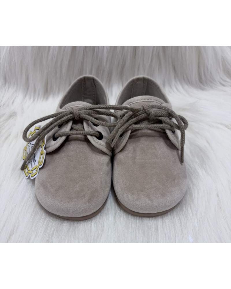 Blucher Terciopelo Beige