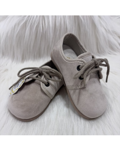 Blucher Terciopelo Beige