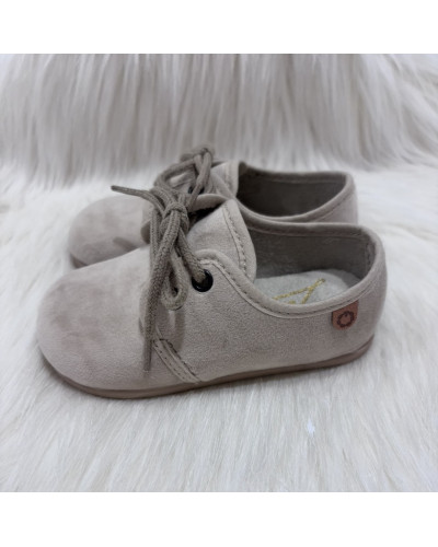 Blucher Terciopelo Beige