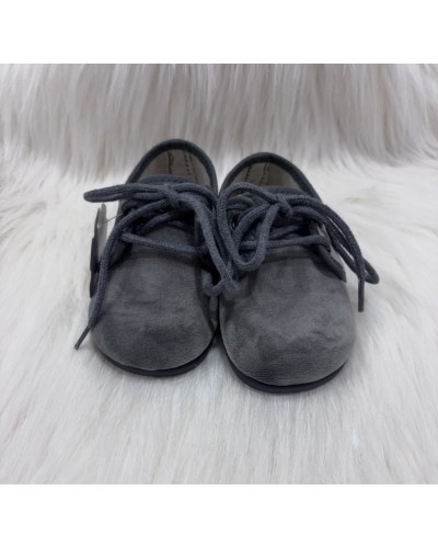 Blucher Terciopelo Gris