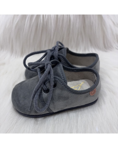 Blucher Terciopelo Gris