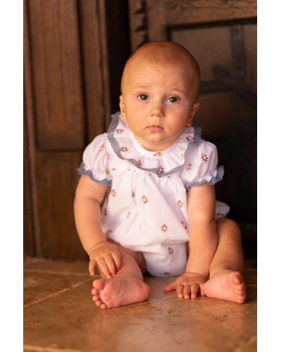 Pelele Blanco Estampado Cocote