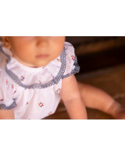 Pelele Blanco Estampado Cocote