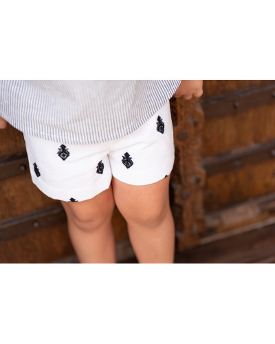 Conjunto Niño Pantalon Bordado Negro Cocote