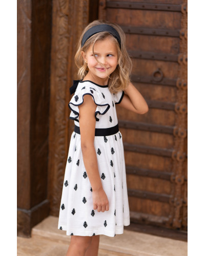 Vestido Bordado Negro Cocote