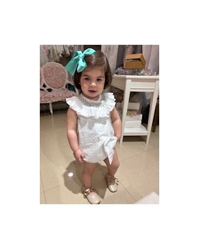 Jesusito Cuello Nido Abeja Verde Copo