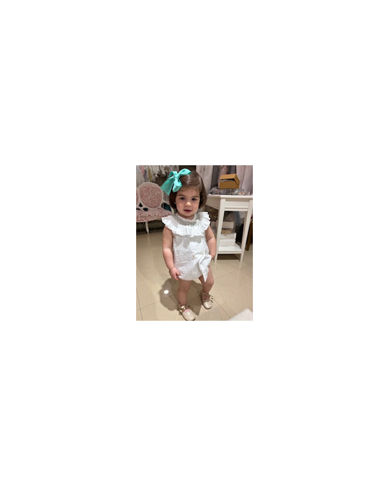 Jesusito Cuello Nido Abeja Verde Copo