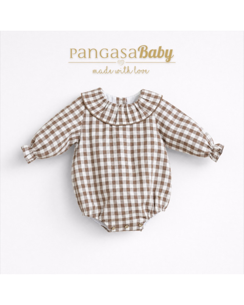 Pelele Vichy Chocolate Pangasa