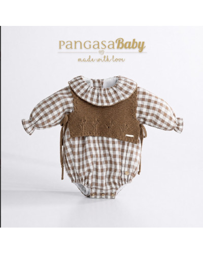 Pelele Vichy Chocolate Pangasa